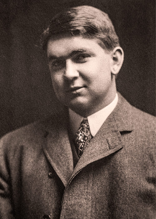 Portrait of 1940s man