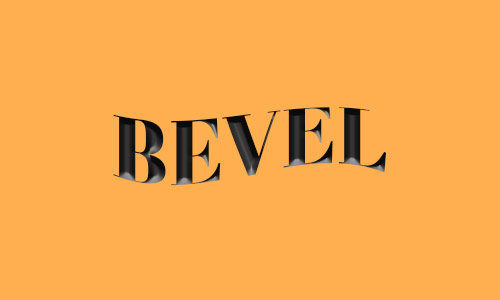 Word with bevel style